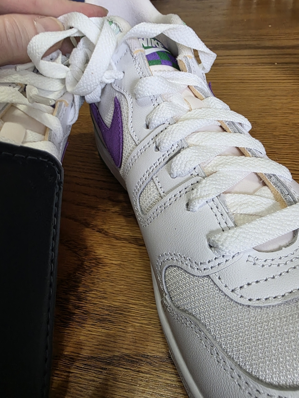 Nike Mac Attack Men’s White Sneakers Size 10.5 with Green & Purple  Brand New! - Picture 11 of 11